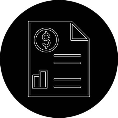 Bill Vector Glyph Simge Tasarımı