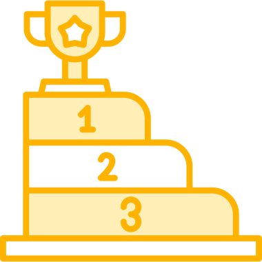 Düz bir podyum podyum simgesi