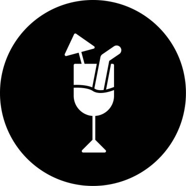 Bir cam simgenin vektör illüstrasyonu