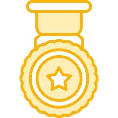 Ödül madalyası. Basit tasarım