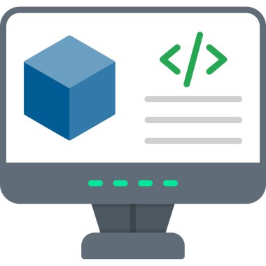 bilgisayar kodlama vektör illüstrasyonu