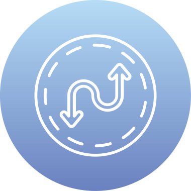 ok vektör illüstrasyon simgesi