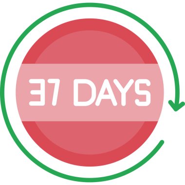 75 yıllık simge, vektör illüstrasyonu