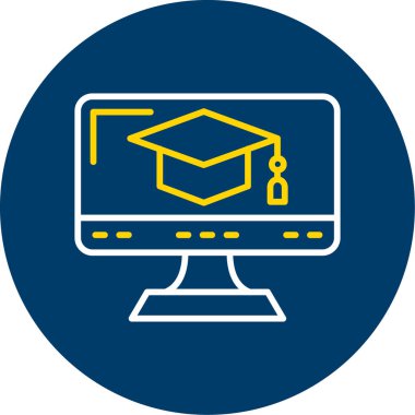 Eğitim simgesinin vektör illüstrasyonu