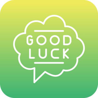 Soyut arkaplanda iyi şans simgesi izole