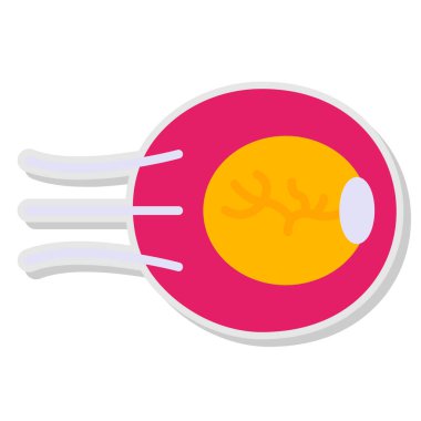 Bir bitkinin izole edilmiş bir vektör simgesinin çizimi