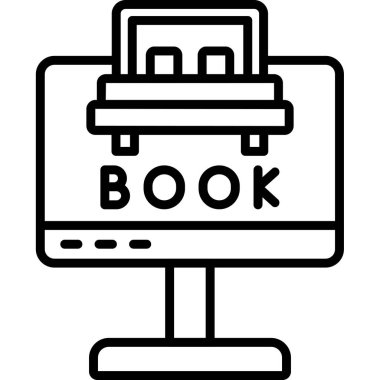 Kitaplar. Web simgesi basit illüstrasyon