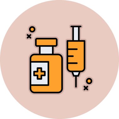 tıbbi ve sağlık ikonu vektör illüstrasyon grafik tasarımı