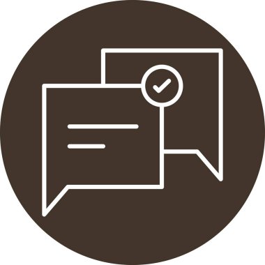 Sohbet simgesinin vektör illüstrasyonu