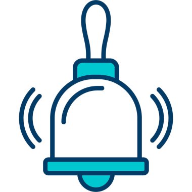 Zil. Web simgesi basit illüstrasyon