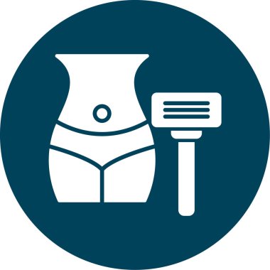 güzellik ve moda çizgisi vektör simgesi.