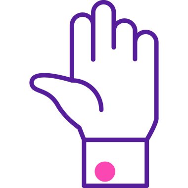 el simgesi vektör illüstrasyonu