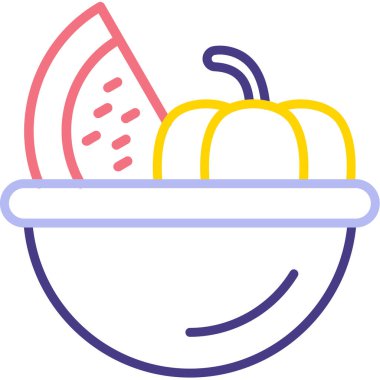 Balkabağım. Web simgesi basit illüstrasyon