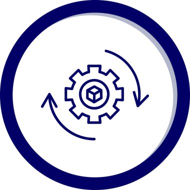 Çarkçı. Web simgesi basit tasarım