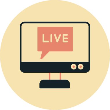 canlı vektör simgesi modern basit vektör çizimi