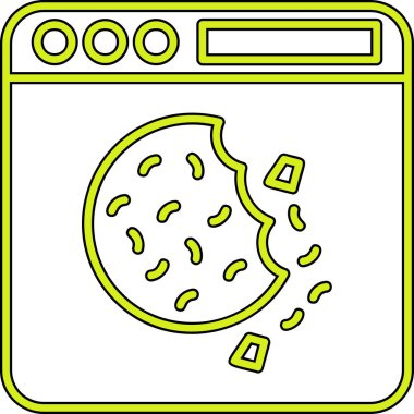 Tarayıcı tarayıcı simgesi - taslak biçimi