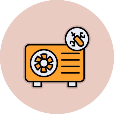 Bakım. Web simgesi vektör illüstrasyonu