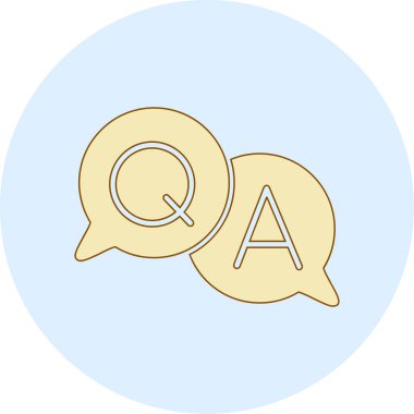 q & a, vektör illüstrasyonu