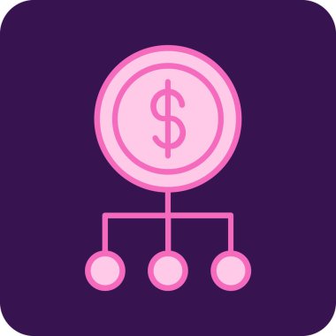 vektör para simgesi illüstrasyonu