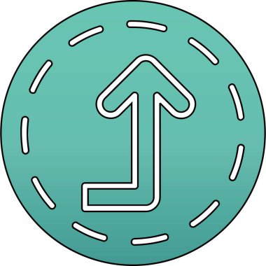 Yol simgesi vektör illüstrasyonu