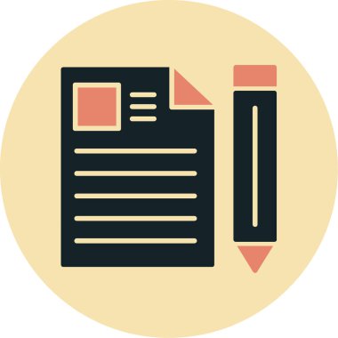 Belge simgesinin vektör illüstrasyonu