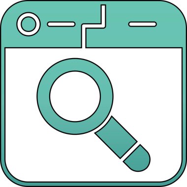 Büyüteç simgesi bul. özet arama büyüteç vektör simgesi rengi ince