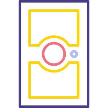 Telefon simgesi vektör illüstrasyonu