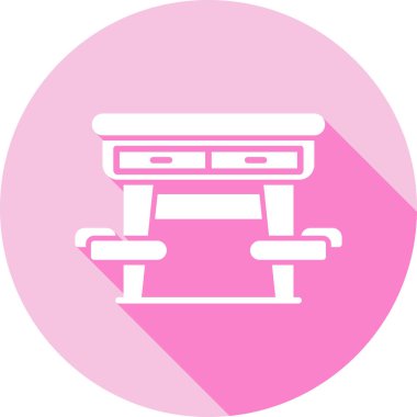 Bir bank simgesinin vektör illüstrasyonu