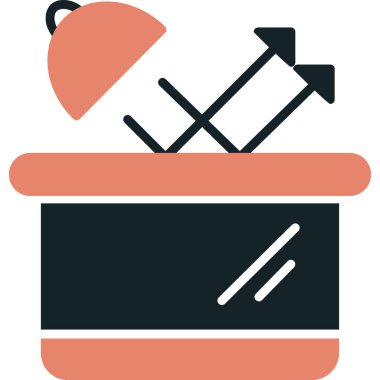 yemek ve mutfak düz vektör simgesi.