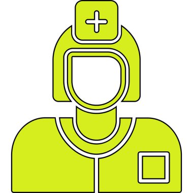 Doktor. Web simgesi basit illüstrasyon