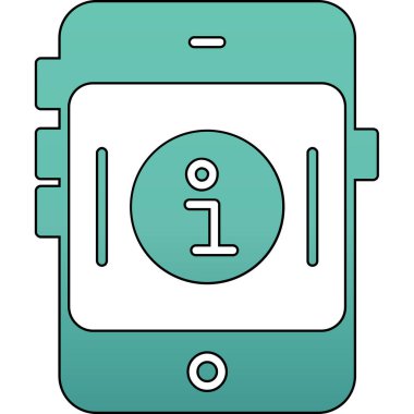 akıllı telefon vektör simgesi modern basit tasarım