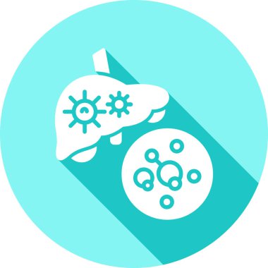 Virüs ve bakteri ikonu. vektör illüstrasyonu