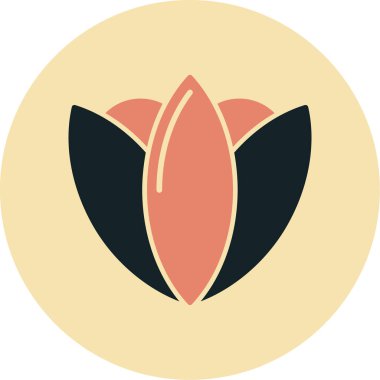 Modern çiçeğin vektör illüstrasyonu