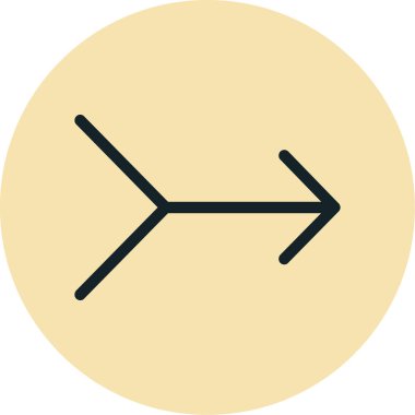 Ok. Web simgesi basit illüstrasyon