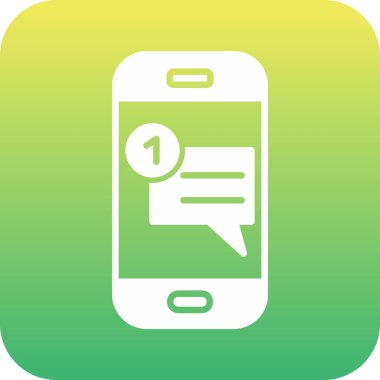 Sohbet balonu simgesinin vektör çizim