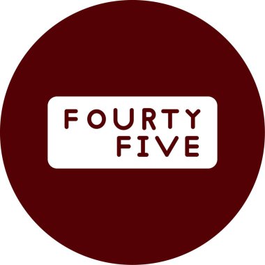 5 numaralı simge illüstrasyon sembolü tasarımı