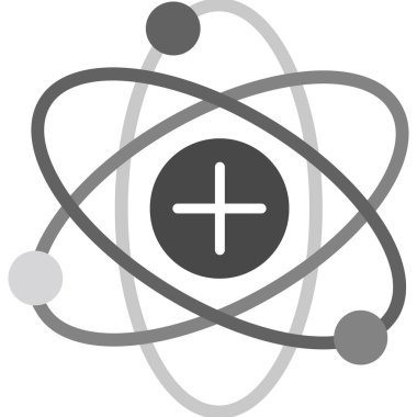 Bilim, araştırma ve öğrenme kategorisinde atom molekülü kimya simgesi