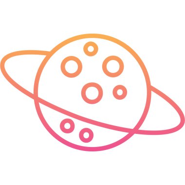 Ufo vektör ince çizgi simgesi