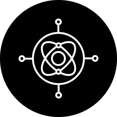 vektör atom simgesi illüstrasyonu