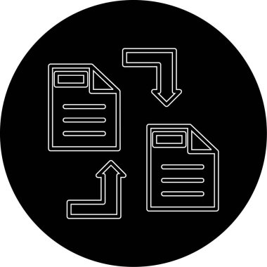 Vektör belgesi Simge illüstrasyonu