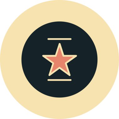 Yıldız simgesi. vektör illüstrasyonu