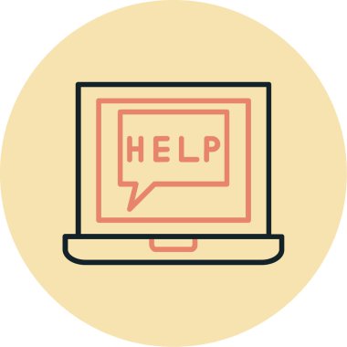 Bilgisayar. Web simgesi basit illüstrasyon