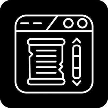 belge simgesi, vektör çizimi