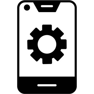 akıllı telefon ayarlama vektör simgesi