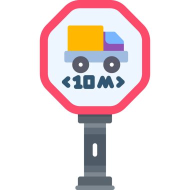 Araba park vektör simgesi