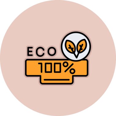 Çevre dostu ikon vektör çizimi