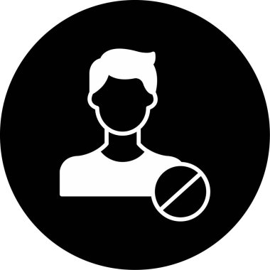 Çember simgesi olan bir adamın vektör çizimi