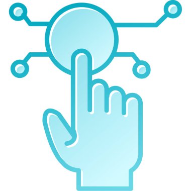 Parmakla işaret eden elle.