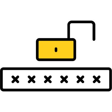 bilgisayar sunucusu simgesi renk ana hatları vektörü