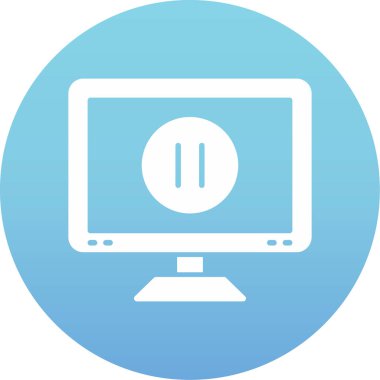 Bilgisayar. Web simgesi basit illüstrasyon